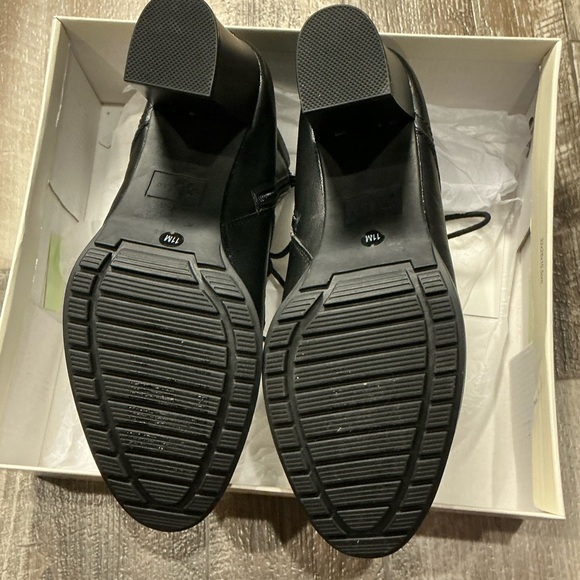 Style & Co Black Lace-Up Heeled Ankle Boots Size 11 - Picture 7 of 12